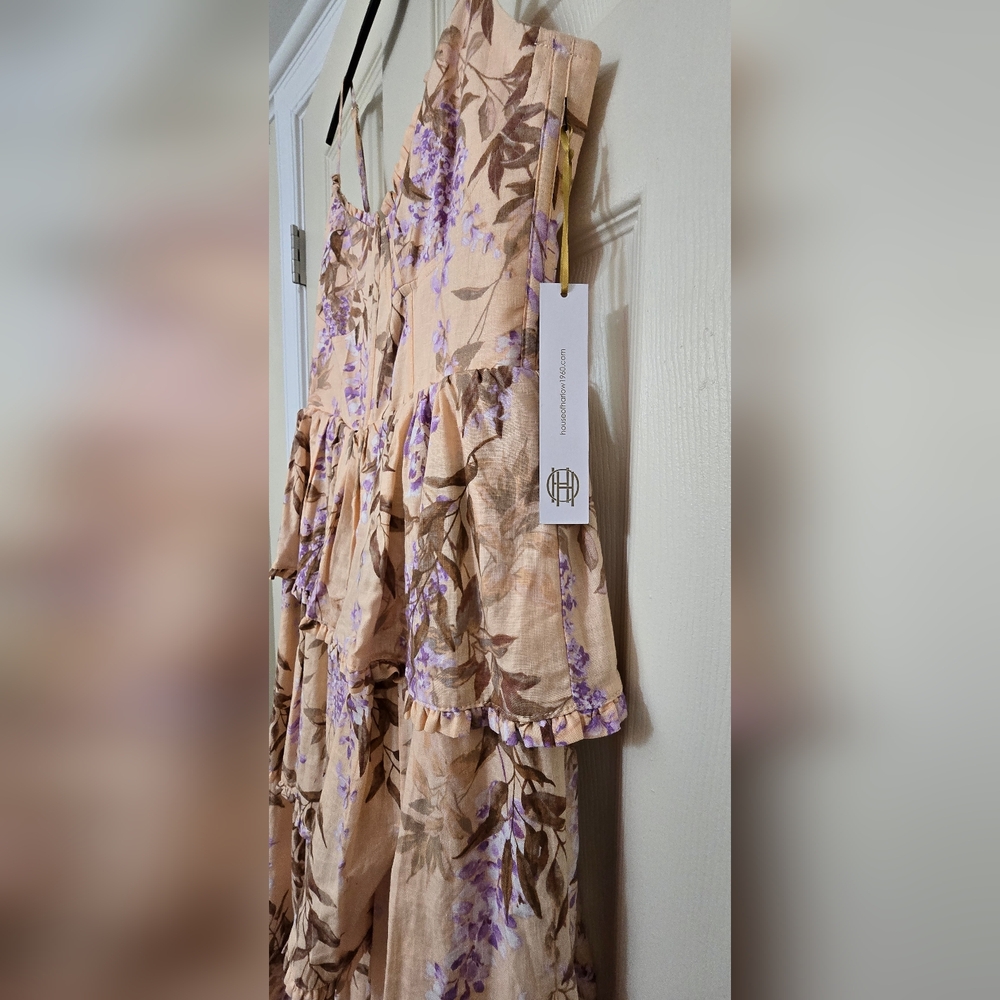 House of Harlow 1960 Floral Cream Dress - Picture 4 of 7